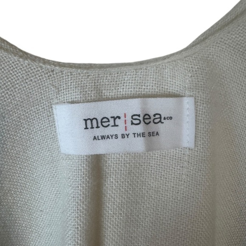 MerSea Catalina Travel Wrap One Size Striped Coastal Chic Resort Poncho Coverup - Picture 2 of 8